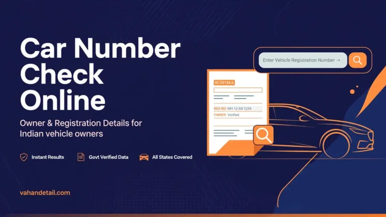 Car Number Check Online: Owner & Registration Details